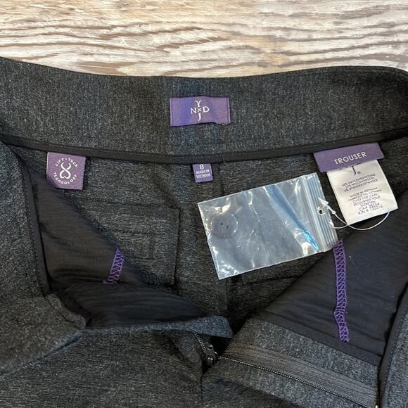 NWT NYDJ Lift Tuck Tech Grey Ponte Knit Bootcut Trousers Size 8 - Picture 9 of 11